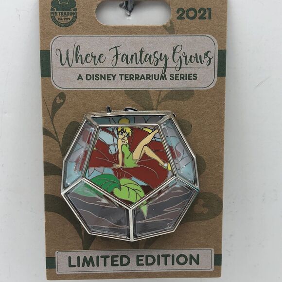 Disney Parks Pin Tinkerbell Fairy Terrarium Where Fantasy Grows Series LE 4000 - Picture 1 of 7